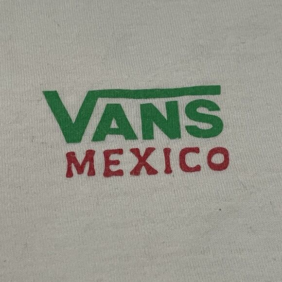 Vans Mexico Shirt Mens Small Tacos Off La Calle Come For The Fiesta Distressed - Picture 3 of 10
